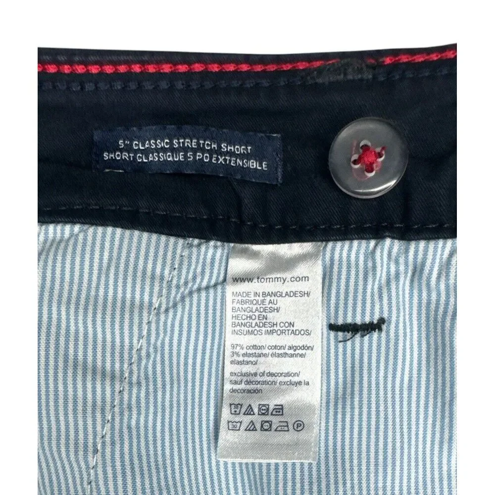 Tommy‎ Hilfiger Boys' Classic Stretch Chino Shorts, 5-Inch, Blue, Size 00